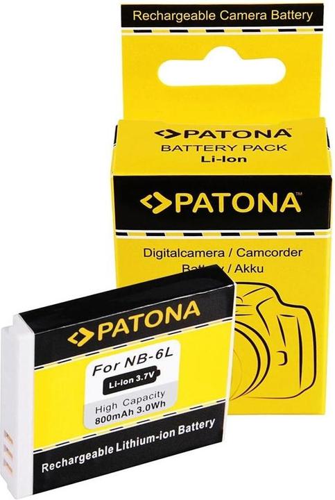 Actual product image Patona Battery NB-6L, 800 mAh / 3.7V (Rechargeable battery)