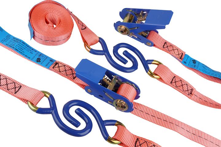 Produktbild Mamutec Polyester Gurt 2-teilig S-Haken 25 mm 4 m 2 Stk.