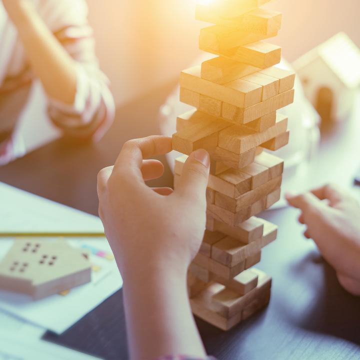 Actual product image Relaxdays Tumble Tower Game