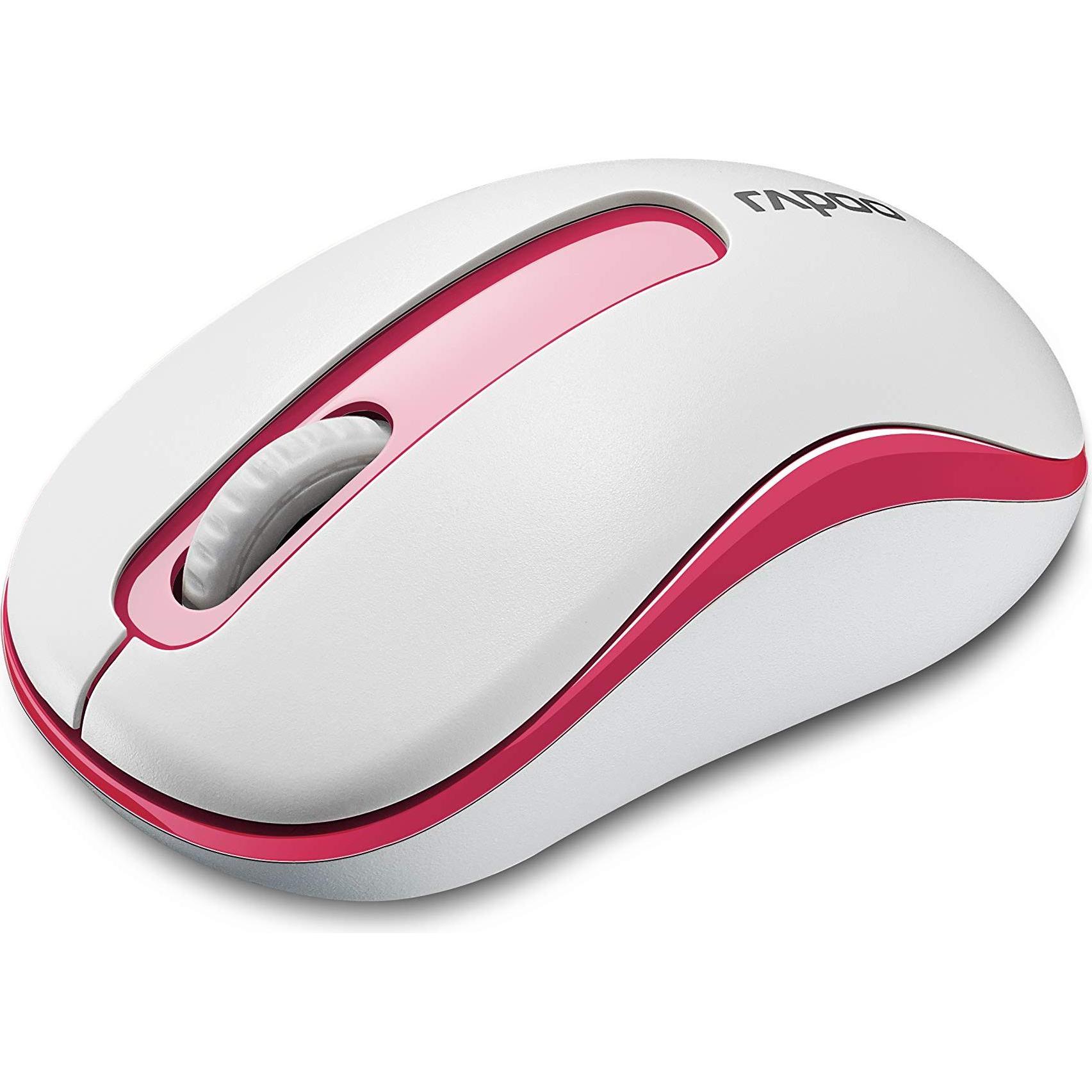 Rapoo M10 Plus (Kabellos), Maus, Weiss