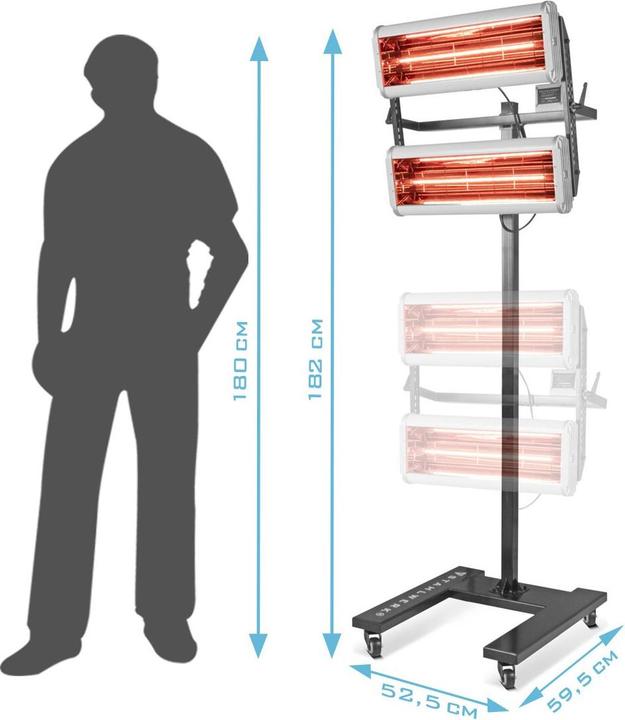 Produktbild Stahlwerk Infrarot Lacktrockner IL-2400 ST mit 2.400 Watt und Stativ