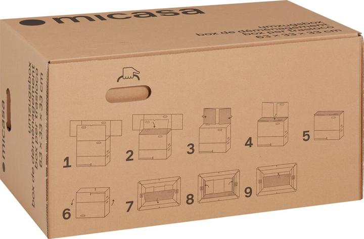 Produktbild micasa Zügelbox (33 x 63.5 x 33 cm)
