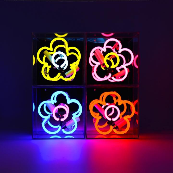 Actual product image Locomocean Mini Acrylic Box Neon - Margritli yellow