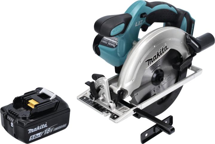 Image du produit Makita DSS 611 18V Li-ion Scie Circulaire sans fil 165mm + 1x Batterie BL1850 5,0 Ah - sans Chargeur