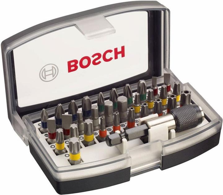 Actual product image Bosch Professional Zubehör Bit Set 32 pieces Accessories 2 (Cross Phillips PH M1, Cross Phillips PH M2, Cross Pozidriv PZ M1, Cross Pozidriv PZ M2, Cross Phillips PH M3, Cross Pozidriv PZ M3, Hexagon socket TX with hole M10, Hexagon socket TX with hole M20, Hexagon socket TX With hole M25, Hexagon socket TX with hole M27, Hexagon socket TX with hole M30)