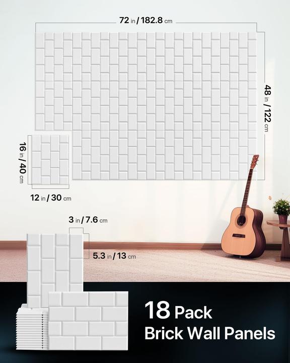 Produktbild Soundsbay Rechteckiges Akustikplatten Set (18 Stk.)