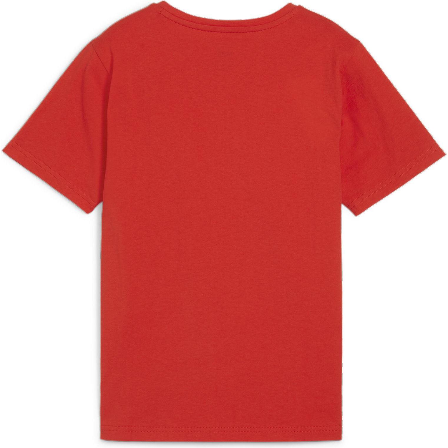 Puma, Jungen, Sportshirt, teamRISE Logo Jersey Cotton Jr (116), Rot, 116