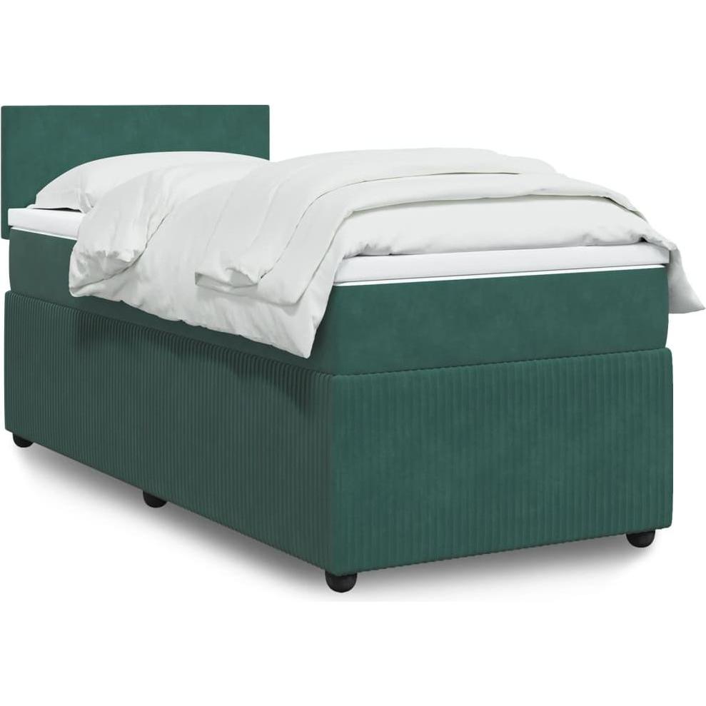 VidaXL, Bett, Bo x springbett mit Matratze 160 x 200 cm Samt (160 x 200 cm)