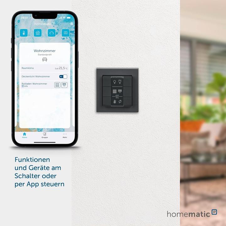 Image du produit Homematic IP Bouton-poussoir mural - 6 positions,HmIP-WRC6-A