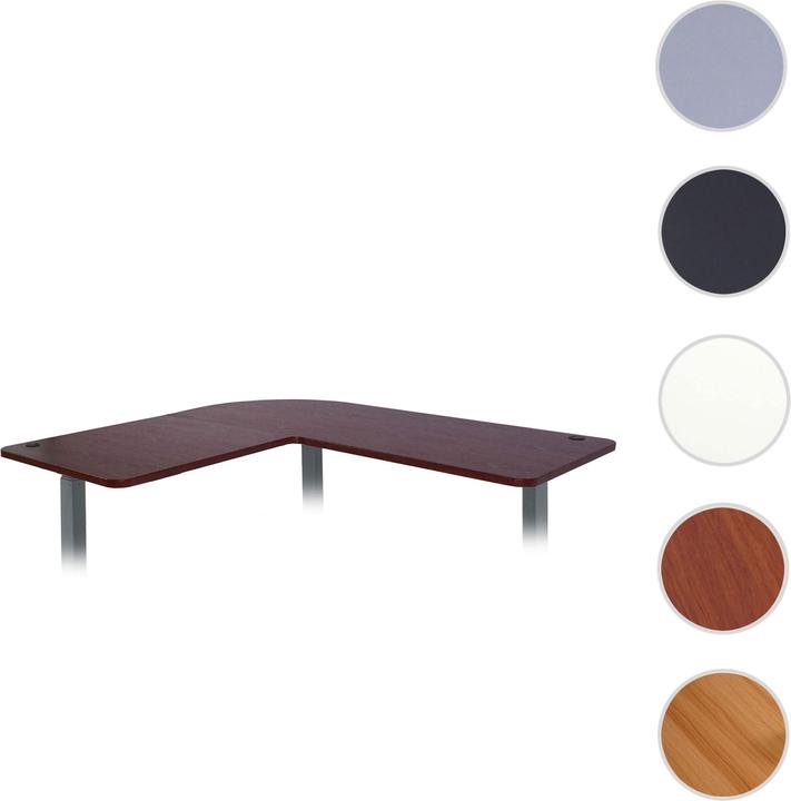 Actual product image Swisshandel24 Tabletop for corner desk, desk top, 90° cherry