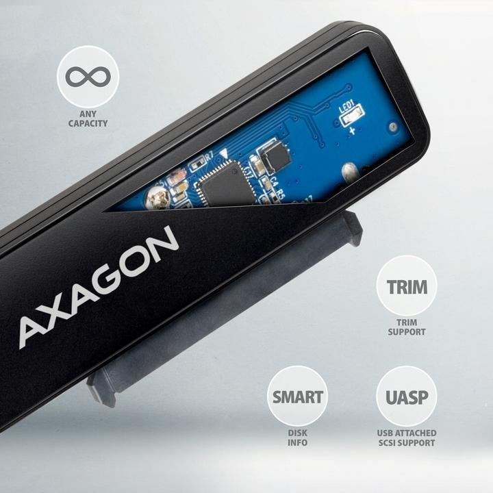 Actual product image Axagon ADSA-FP2A adapter is USB-A 5 Gbit