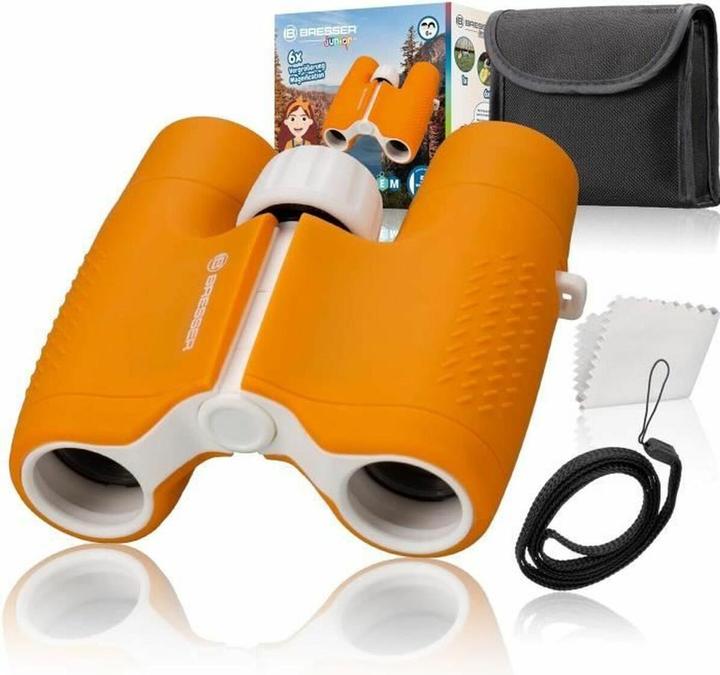 Actual product image Bresser Junior Kids Binoculars 6x21 Orange (6x, 21 mm)
