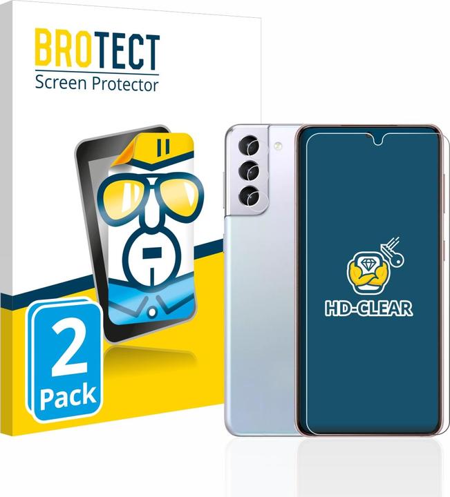 Actual product image BROTECT Screen Protector Clear (2 Piece, Samsung Galaxy S21 5G)