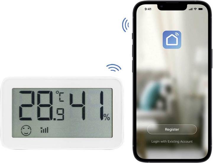 Immagine prodotto LogiLink Termoigrometro intelligente Wi-Fi, compatibile con Tuya