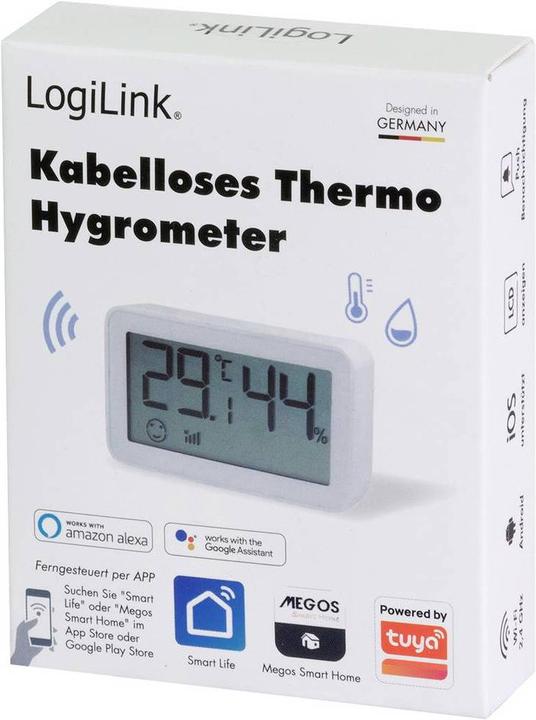 Immagine prodotto LogiLink Termoigrometro intelligente Wi-Fi, compatibile con Tuya