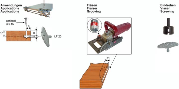 Image du produit Lamifix Raccordi di congiunzione tipo Euro 45x12x4 mm passo EURO (1 pcs)