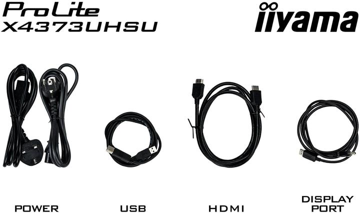 Actual product image iiyama ProLite X4373UHSU-B1 (3840 x 2160 Pixels, 43")