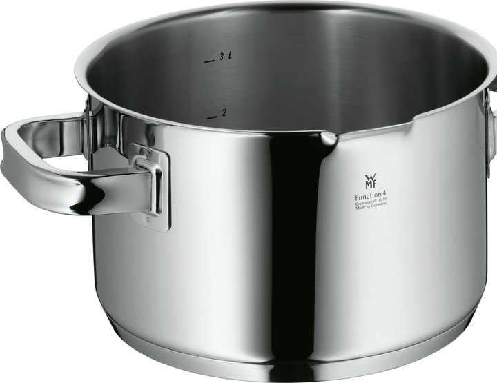 Produktbild WMF Kochtopf Gemüse- Suppentopf Induktion gross 24cm 8,8l Funtion4 Edelstahl 18/10 (24 cm, Kochtopf, Edelstahl)