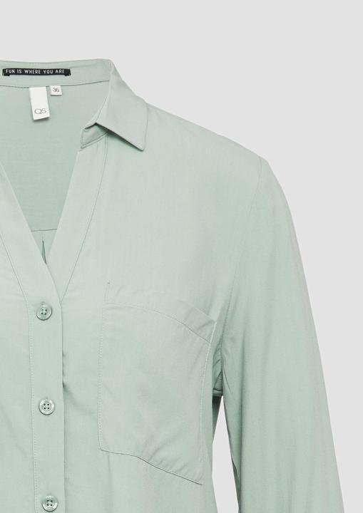 Actual product image S.Oliver Bluse Viskosebluse mit Turn-up und aufgesetzten Taschen (42)