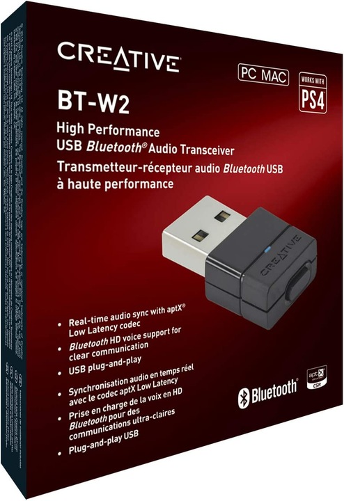 Actual product image Creative BT-W2 USB Bluetooth transceiver