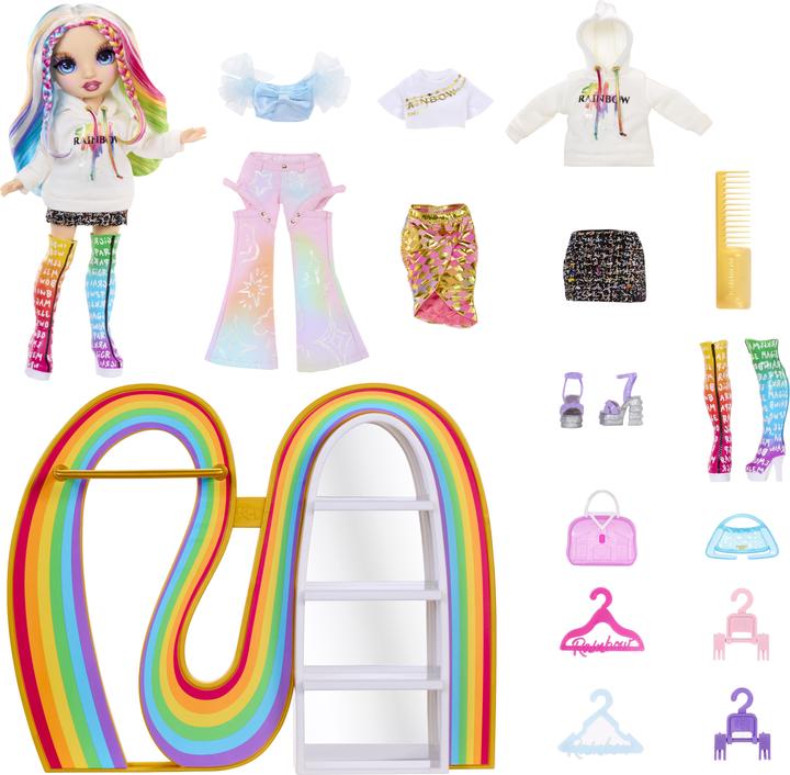Actual product image MGA Rainbow High Amayas Regenbogen-Schrank-Spielset