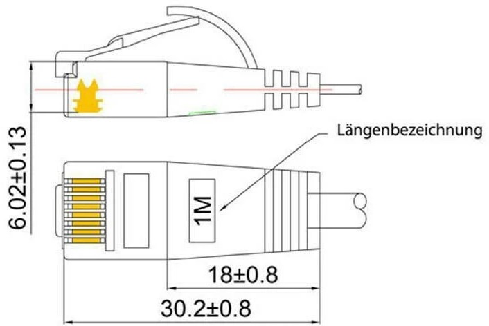 Image du produit Wirewin Câble de réseau (UTP, CAT6, 0.25 m)