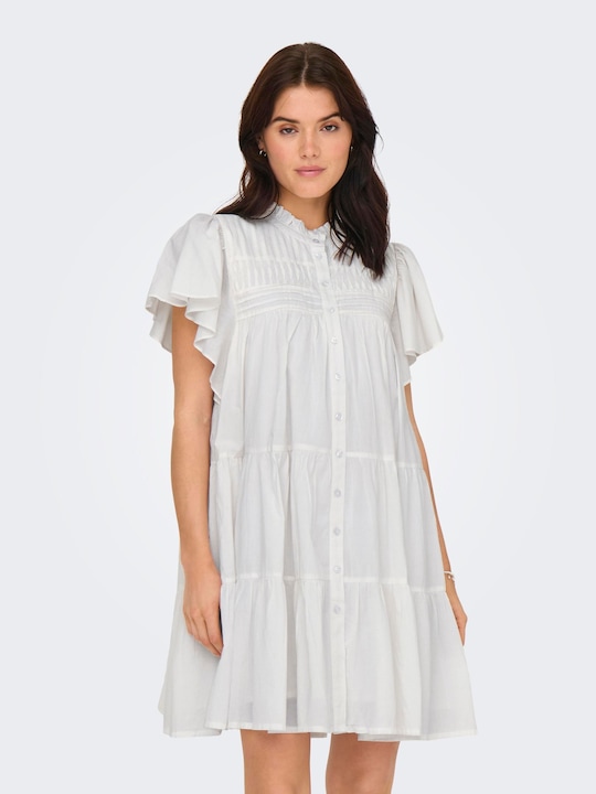 Produktbild JdY Locker geschnitten Hemdkragen Puffärmel Kurzes Kleid Kleid (XS)