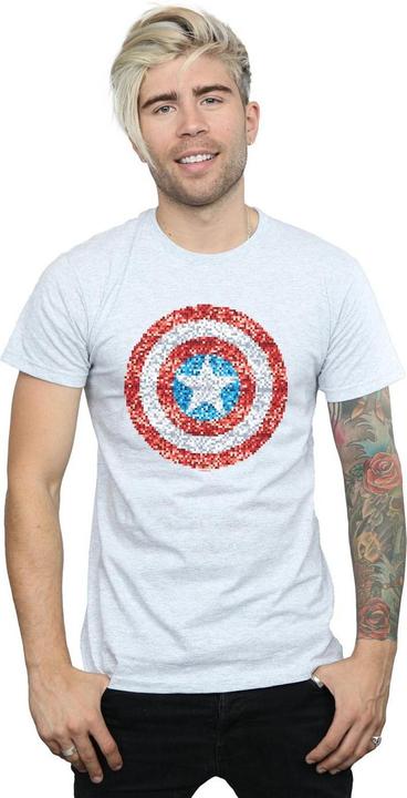 Produktbild Captain America Pixelated Shield TShirt (XL)