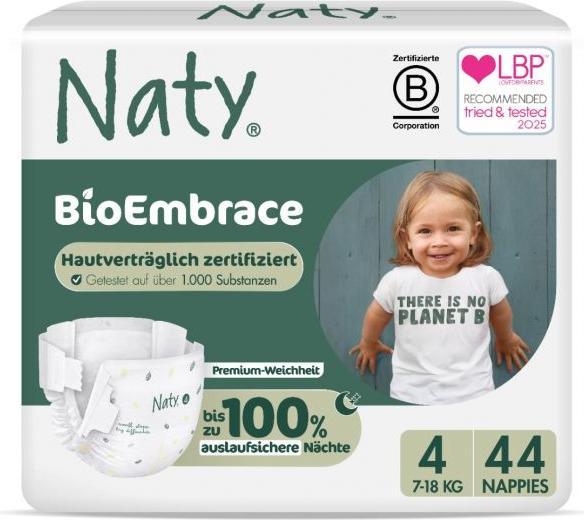 Image du produit Naty Couche bio (Taille 4, Pack semi-mensuel, 44 pcs)