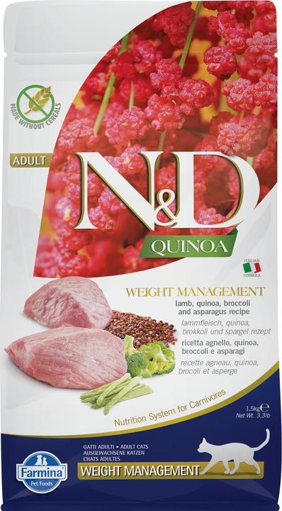 Actual product image Farmina Feline Weight Management Lamb & Broccoli (1.5kg) (Adult, 1500 g)