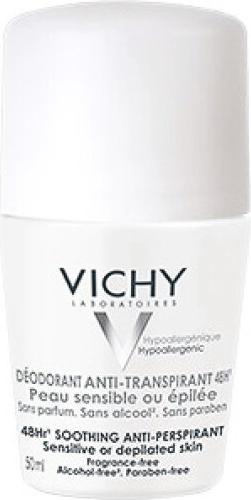 Actual product image Vichy Set of 2 Deodorants Anti-Perspirant 48h - 2 x 50 ml (Roll-on, 50 ml)