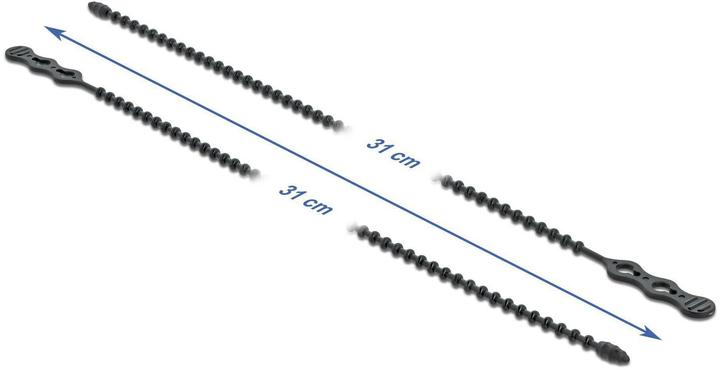 Produktbild Delock Kabelbinder 310 x 4.5 mm Polyamid, Schwarz, 10 Stk. (310 mm, 10 Stk.)