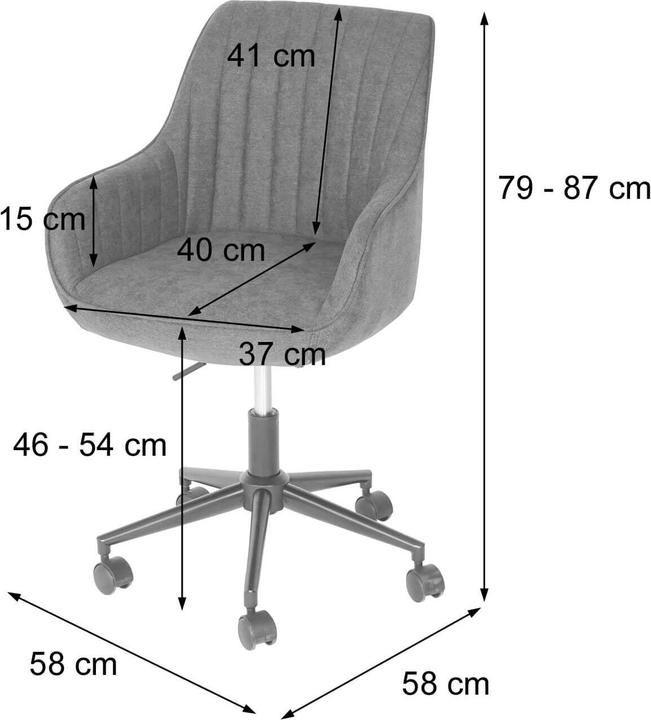 Produktbild JOHN316 Bürostuhl Resto