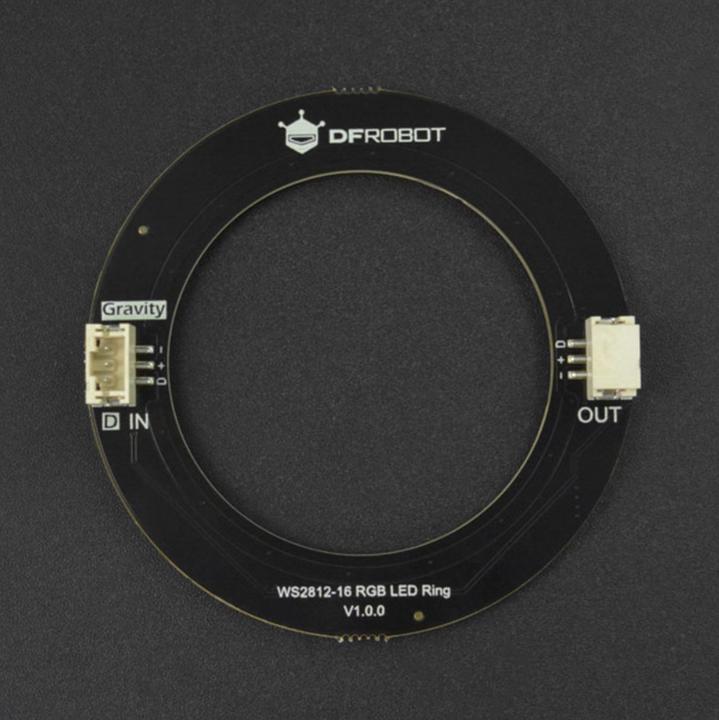 Image du produit DFRobot Neopixel Ring 16x WS2812 RGB LED