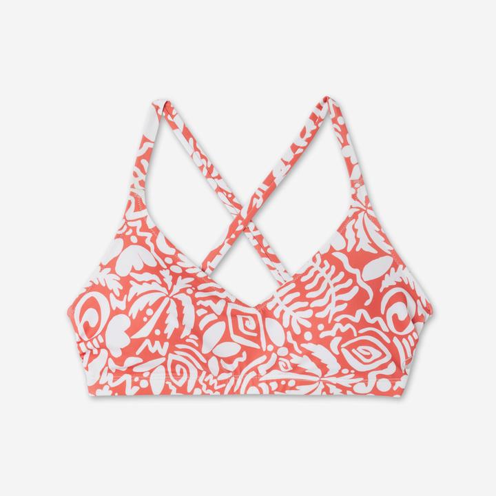 Actual product image Nabaiji Sportbikini Oberteil Damen - Lila Poly rot (48)