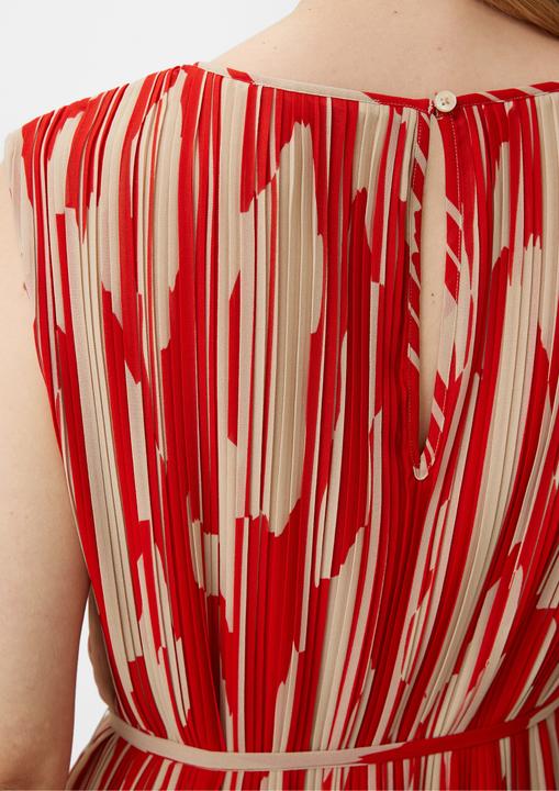 Image du produit Comma Robe Robe en mousseline de soie plissée (34)