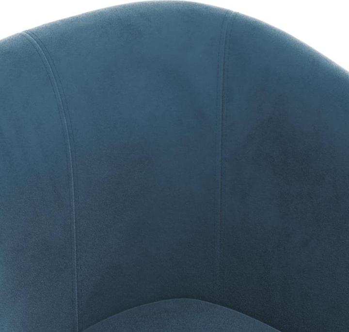 Produktbild vidaXL Clubsessel mit Fusshocker Dunkelblau Samt,Farbe