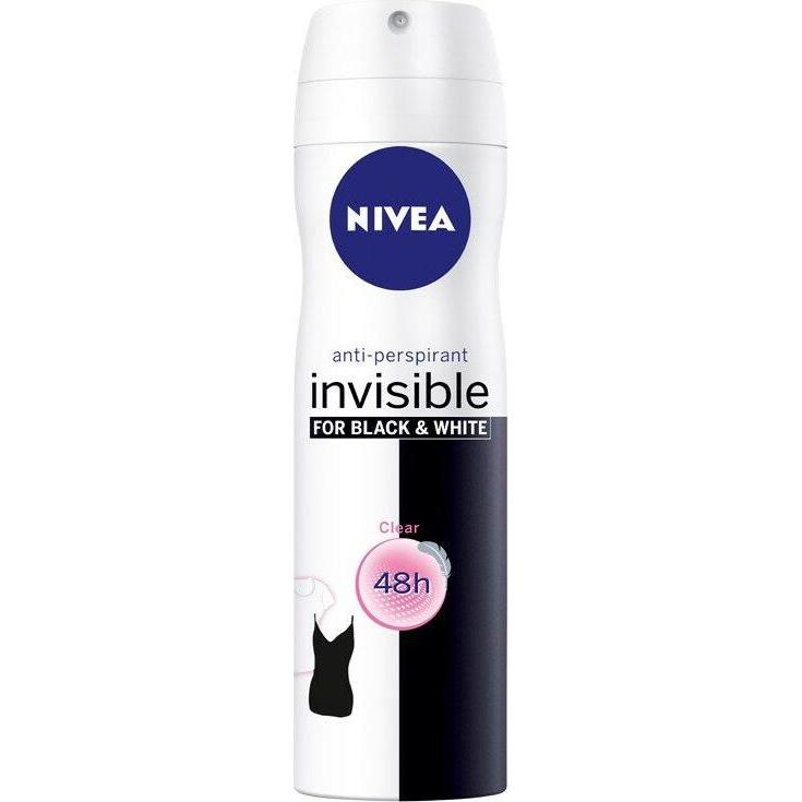 Nivea , Deo, Invisibleack&White Antiperspirant 48H (Spray, 150 Ml)