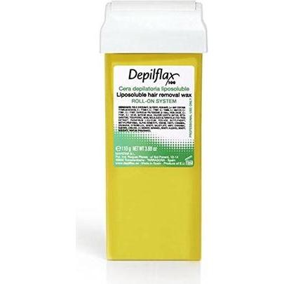 Depilflax, Wachs + Enthaarungscreme, Roll-On Natural 110g Standard Black (1 x, 110 g)
