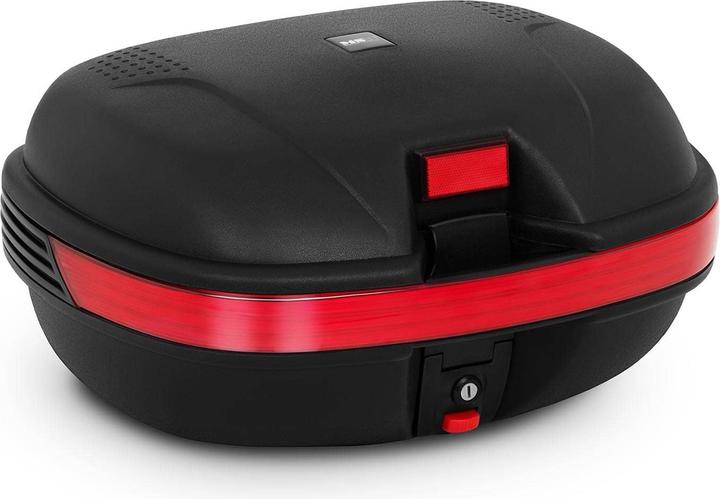 Produktbild MSW Topcase Motorradkoffer Roller Koffer 56 L für 2 Helme inkl. Adapterplatte