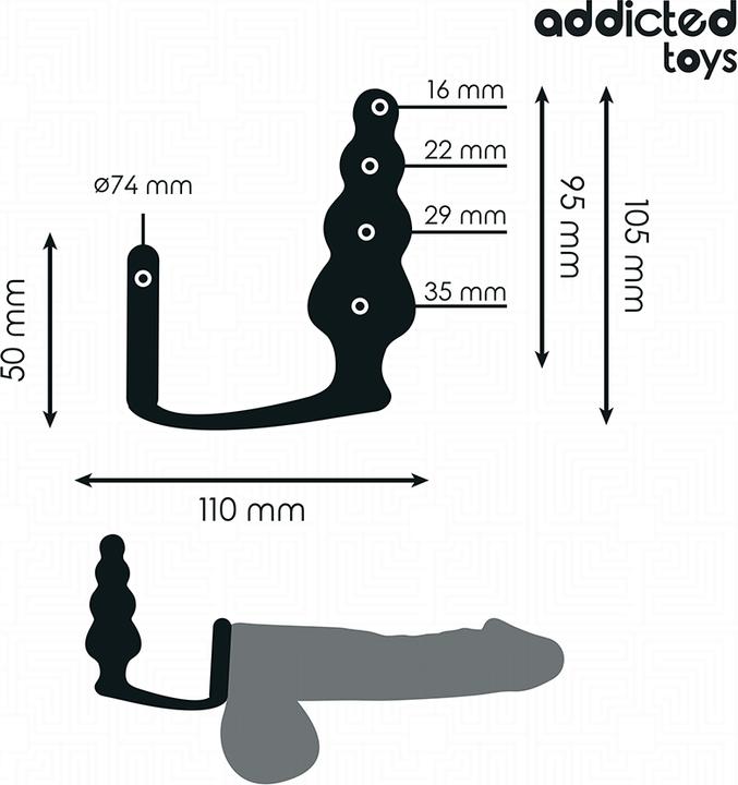 Produktbild Addicted toys - Analplug Mit Ring Modell 5