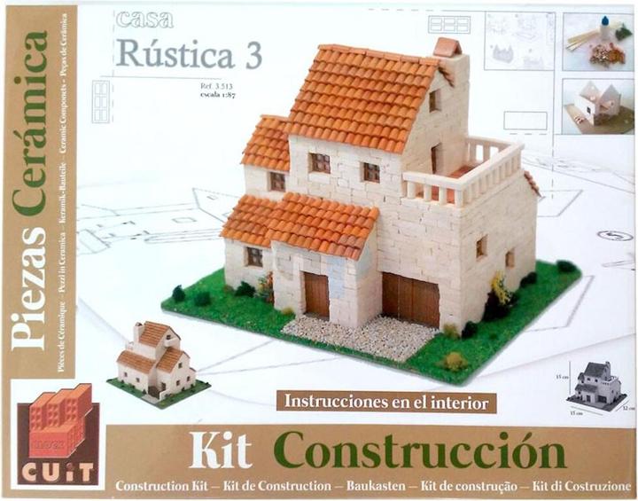 Produktbild Block Cuit. 3D Keramik-Modelbausatz -Mediteranes Landhaus 3 (26 x 14 x 22 cm)