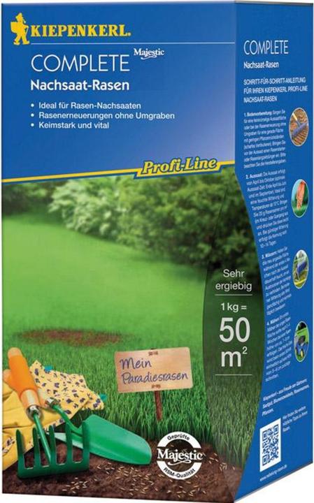 Actual product image Kiepenkerl Lawn seed P.L Complete reseeded lawn 1 kg 50 m (Lawn reseed)