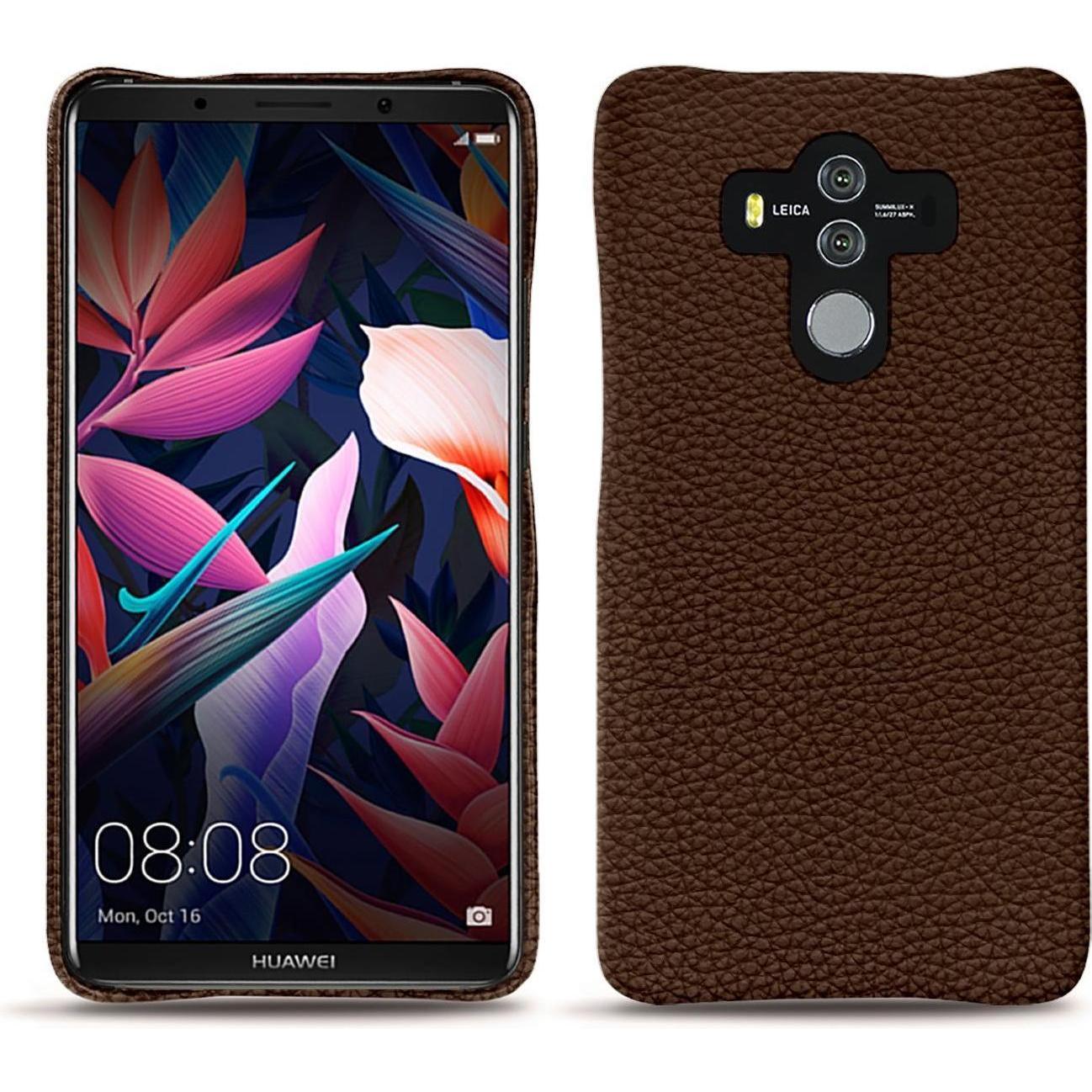 Thumbnail - Noreve Lederschutzhülle (Huawei Mate 10 Pro), Smartphone Hülle, Braun