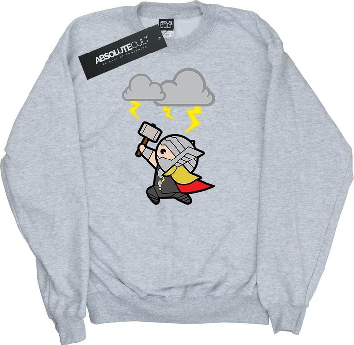 Actual product image Mens Kawaii Thor God Of Thunder Sweatshirt (L)