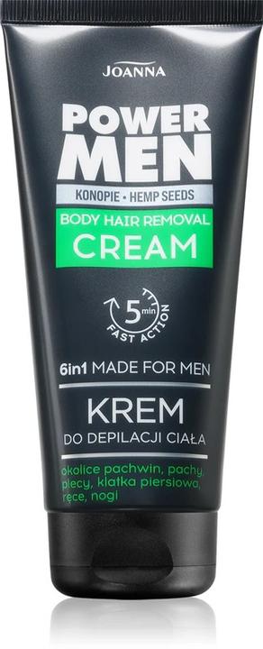 Produktbild Joanna Power Men Körperhaarentfernungscreme 6in1 Körperenthaarung für Männer Hanfsamen (150 ml)