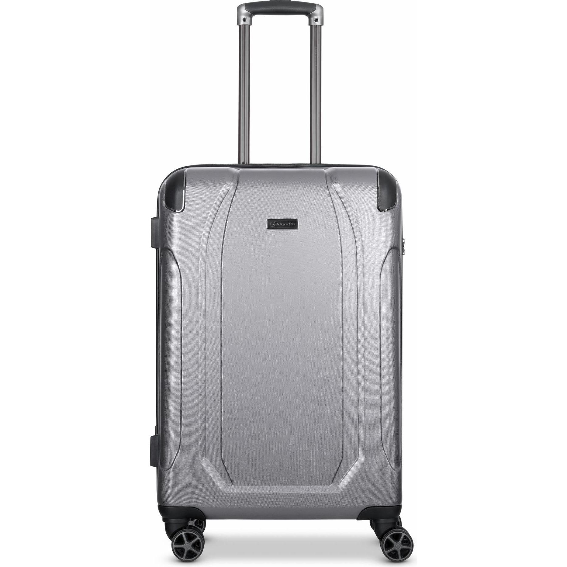 Bugatti, Koffer, Valencia 4 Rollen Trolley M 68 cm, Silber, (74 l, M (50 - 90l))