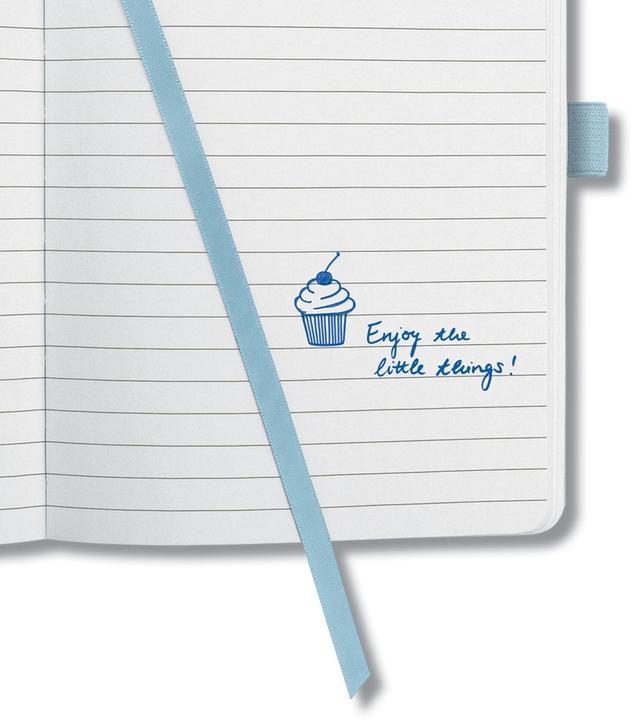 Image du produit Sigel Carnet de notes A6 JN118 sky blue, ligné, 174 p. (A6, À rayures, Couverture rigide)