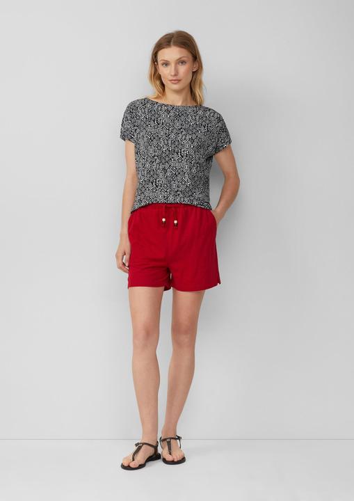 Produktbild S.Oliver T-Shirt Fliessendes T-Shirt aus Viskosemix mit All-over-Muster (48)