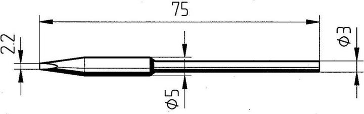 Produktbild Lötspitze bleifrei 212FDLF (Lötspitze)